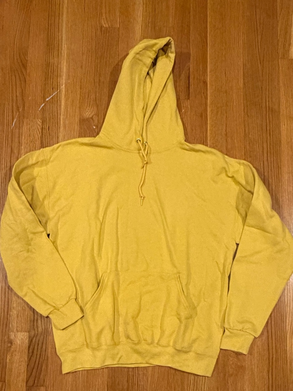 Jerzees unisex mustard Crewneck Hoodie Pullover